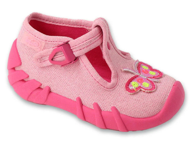 Obrázok z BEFADO 110P507 dívčí bačkorky SPEEDY motýlek