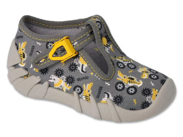 Obrázok z BEFADO 110P486 chlapecké bačkorky truck dino