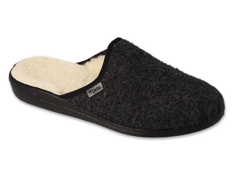 BEFADO 000M326 DrORTO pánske papuče čierne 40 000M326_40