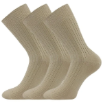 Obrázok z Ponožky LONKA Zebran beige 3 páry