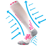 Obrázok z VOXX Marathon kompresné ponožky biele 1 pár