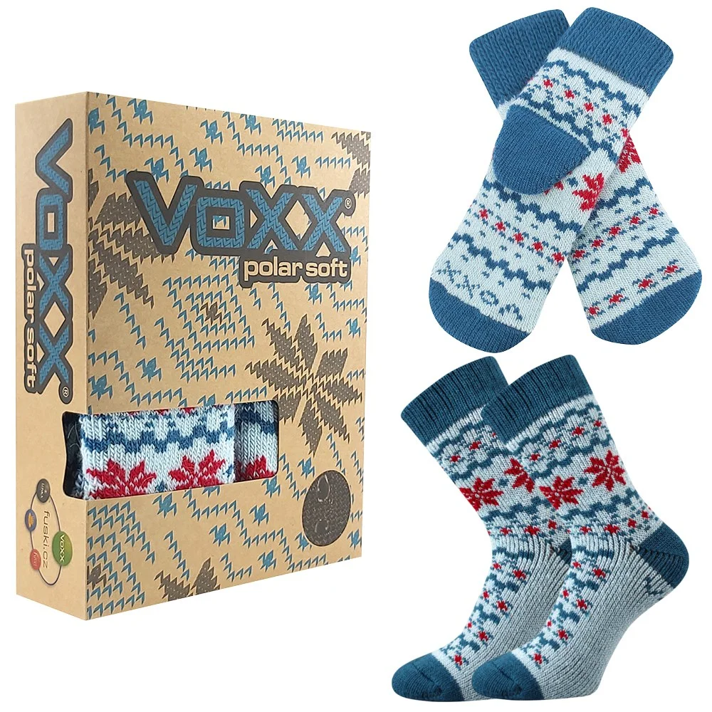 VOXX ponožky Trondelag set azure 1 ks 35-38 117515