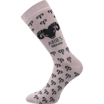 Obrázok z BOMA Ponožky se znamením zvěrokruhu ZODIAC v krabičce BERAN světle šedé