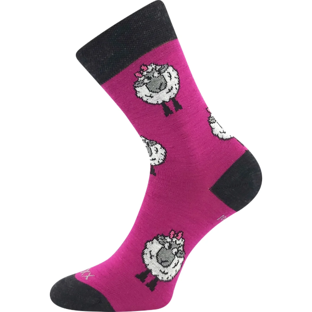 Obrázok z VOXX ponožky Vlna fuxia 1 pár