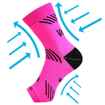 Obrázok z VOXX® kompresný návlek Protect ankle neon pink 1 ks