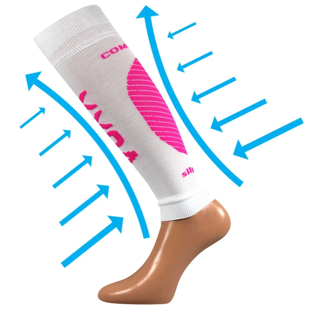 Obrázok z VOXX kompresný návlek Protect calf white 1 pár