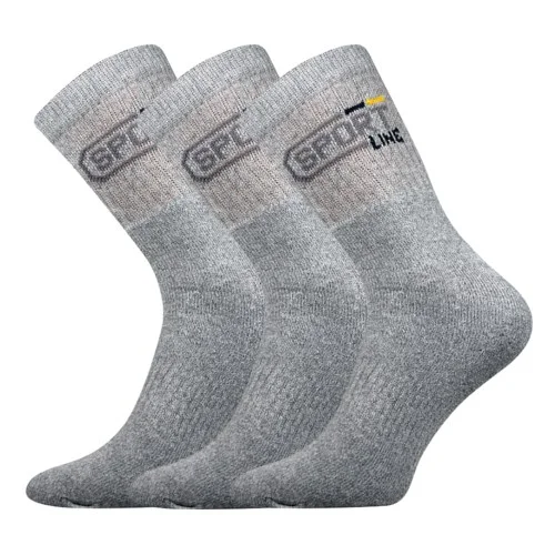 BOMA Ponožky Spot 3pack svetlo šedé 1 balenie 43-46 110949