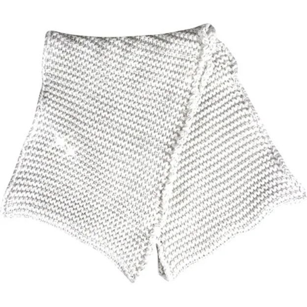 Obrázok z VOXX Šála dámská pletená VIVARO kruhová s lurexem BÍLO-STŘÍBRNÁ