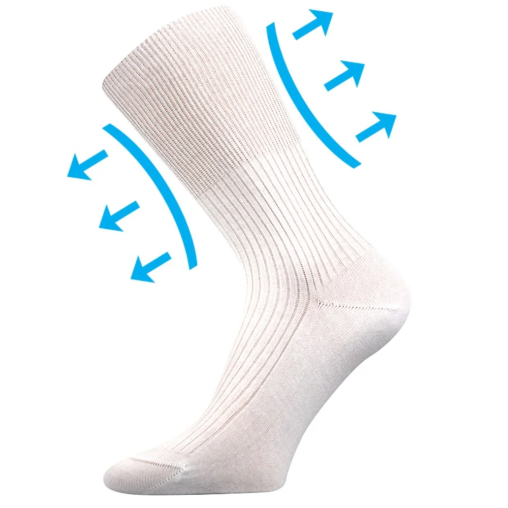 LONKA ponožky Zdravan white 3 páry 46-48 109592