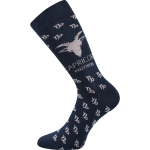 Obrázok z BOMA Ponožky se znamením zvěrokruhu ZODIAC v krabičce KOZOROH tmavě modré