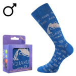 Obrázok z BOMA Ponožky se znamením zvěrokruhu ZODIAC v krabičce VODNÁŘ modré