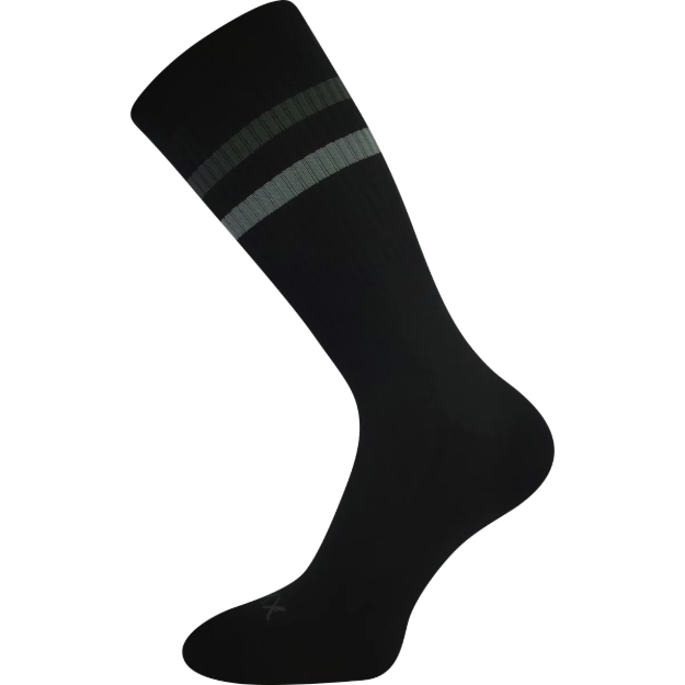 Obrázok z VOXX Retran ponožky čierne/sivé 1 pár