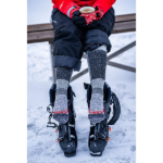 Obrázok z VOXX Podkolenky zimní thermo ORBIT z merino vlny ŠEDÉ MELÉ S ČERVENOU