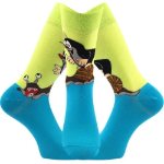 Obrázok z BOMA Ponožky společenské KR 211 s obrázkem Krtka ZELENÉ (3 páry)
