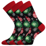 Obrázok z LONKA Ponožky dětské vánoční DAMER obrázkové s VÁNOČNÍMI OZDOBAMI (3 páry)