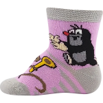 Obrázok z BOMA Ponožky kojenecké KRTEČEK obrázkové mix pro holčičky (3 páry)