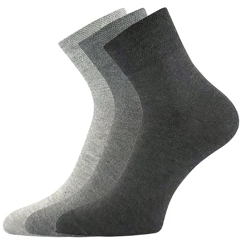 BOMA Ponožky bambusové EKOM 3pár ŠEDÝ MIX 39-42 125033