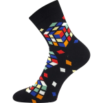 Obrázok z LONKA Ponožky společenské vtipné DEVIVE s obrázky KOSTKY (3 páry)