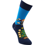 Obrázok z BOMA Ponožky společenské KR 211 s vánočním obrázkem Krtka TMAVĚ MODRÉ (3 páry)