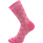 Obrázok z VOXX Ponožky silné dvouvrstvé z merino FORCE s ionty stříbra RŮŽOVÉ