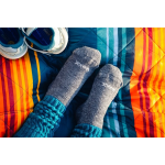 Obrázok z VOXX Ponožky dámské zimní NARVIK s merinem a alpakou PETROLEJOVÉ