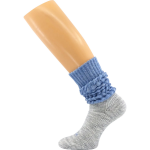 Obrázok z VOXX Ponožky dámské zimní NARVIK s merinem a alpakou SVĚTLE MODRÉ