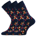 Obrázok z LONKA Ponožky společenské vtipné DEVIVE s obrázky MEDVÍDKŮ (3 páry)