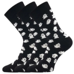 Obrázok z LONKA Ponožky společenské vtipné DEVIVE s obrázky DUCHŮ (3 páry)
