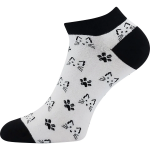 Obrázok z LONKA Ponožky barevné DEWOW s obrázky KOČEK v bílé (3 páry)