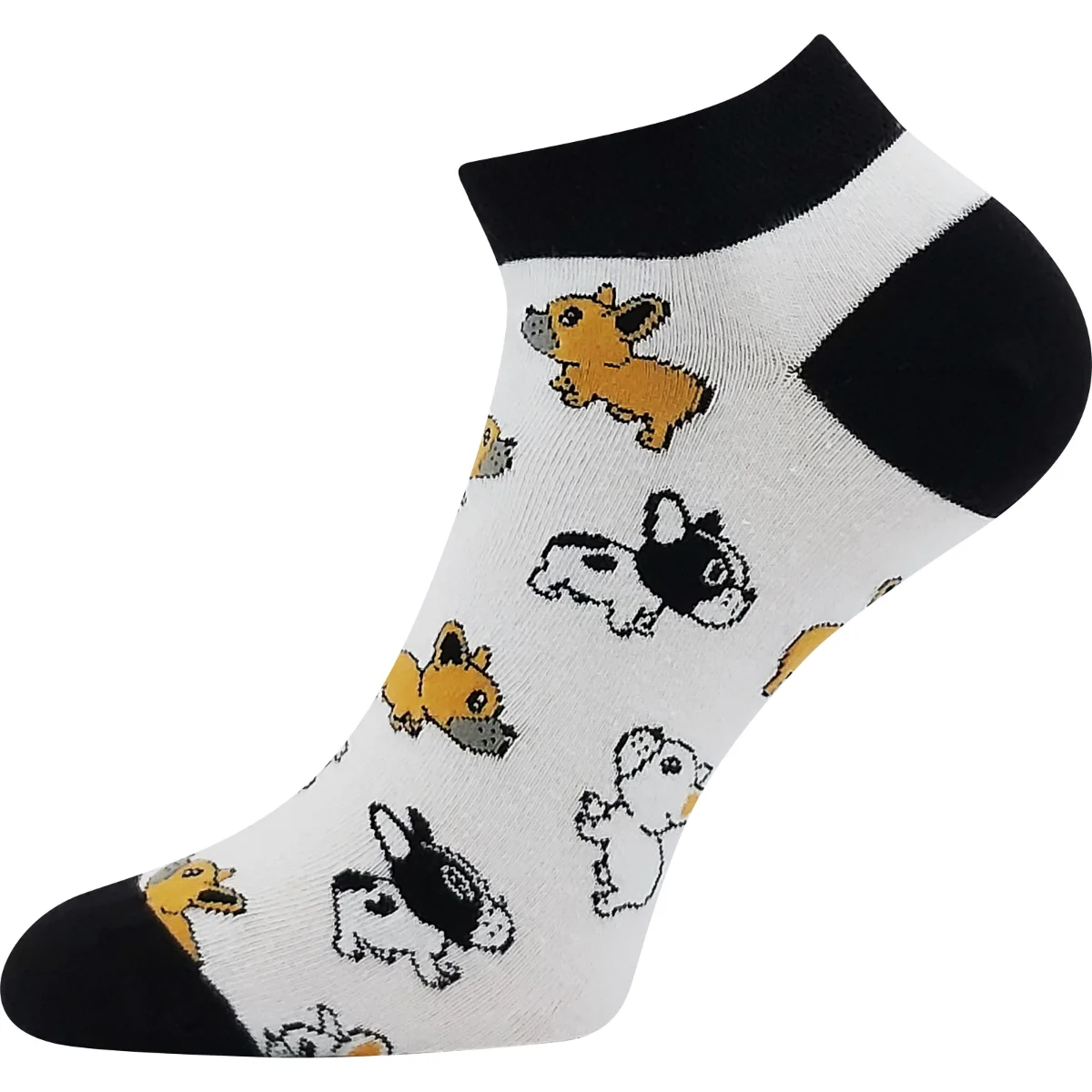LONKA Ponožky barevné DEWOW s obrázky PEJSKŮ (3 páry) 35-38 125442