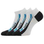 Obrázok z VOXX Ponožky krátké slabé REX 19 bavlněné BÍLÉ (3 páry)