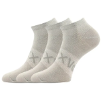 Obrázok z VOXX Ponožky dámské krátké slabé REX 20 s bavlnou ŠEDÉ (3 páry)