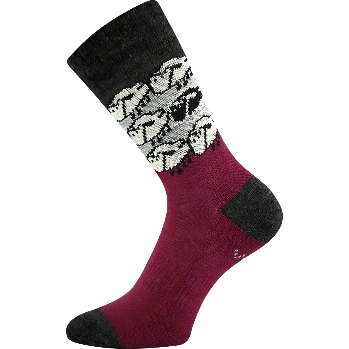 VOXX Ponožky silné zimní KAIKOURA s vlnou FUXIA 35-38 125774