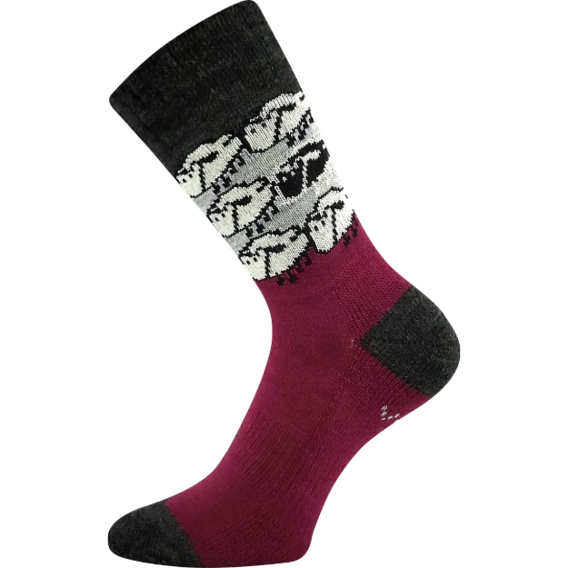 Obrázok z VOXX Ponožky silné zimní KAIKOURA s vlnou FUXIA
