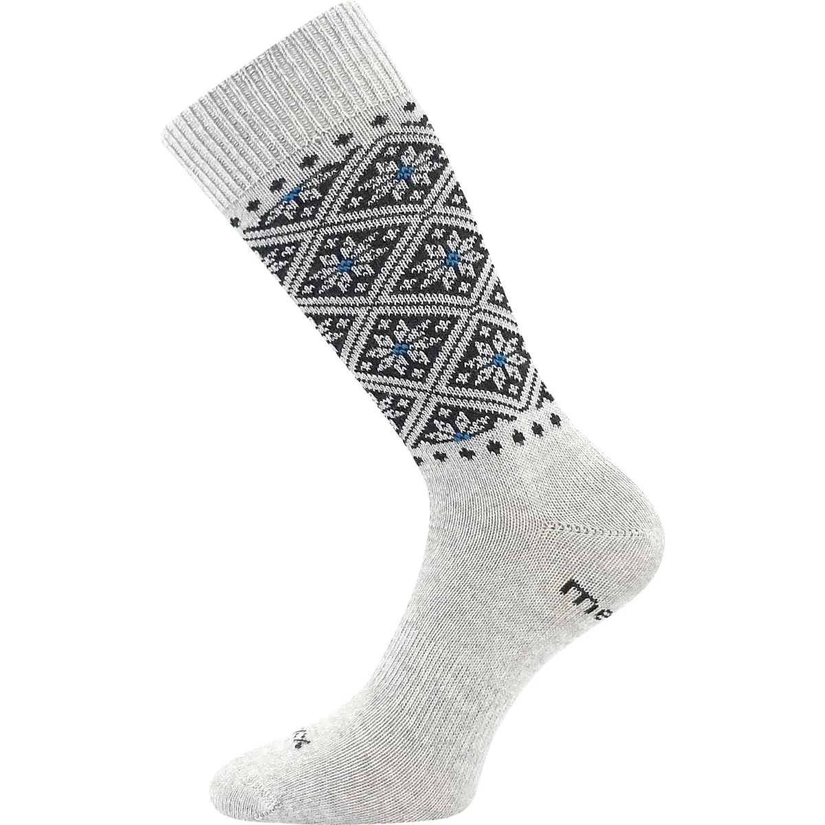 VOXX Ponožky dámské silné NORDKAPP z merino a s ionty stříbra SVĚTLE ŠEDÉ 35-38 126222