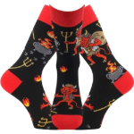 Obrázok z LONKA Ponožky unisex mikulášské TREPIFAJXL s obrázky ČERTŮ (3 páry)