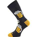 Obrázok z VOXX Ponožky pro pivaře PIVoXX FROTÉ s obrázkem PIVNÍCH PŮLLITRŮ (3 páry)