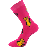 Obrázok z BOMA Ponožky dětské froté SIBIŘ 08 ABS s obrázky DÍVČÍ (3 páry)