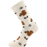 Obrázok z BOMA Ponožky dětské froté SIBIŘ 08 s obrázky DÍVČÍ (3 páry)