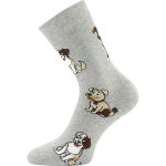 Obrázok z BOMA Ponožky dětské froté SIBIŘ 08 s obrázky DÍVČÍ (3 páry)