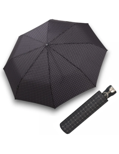 Obrázok z BUGATTI Gran Turismo Gents Print - pánský plně automatický skládací deštník antracit