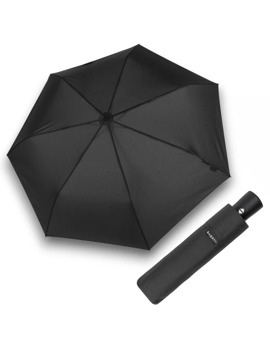 BUGATTI Buddy Duo - pánský plně automatický skládací deštník černá 744363001BU