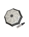 Obrázok z DOPPLER Fiber Magic Black&White Paisley - dámský plně automatický deštník bílá