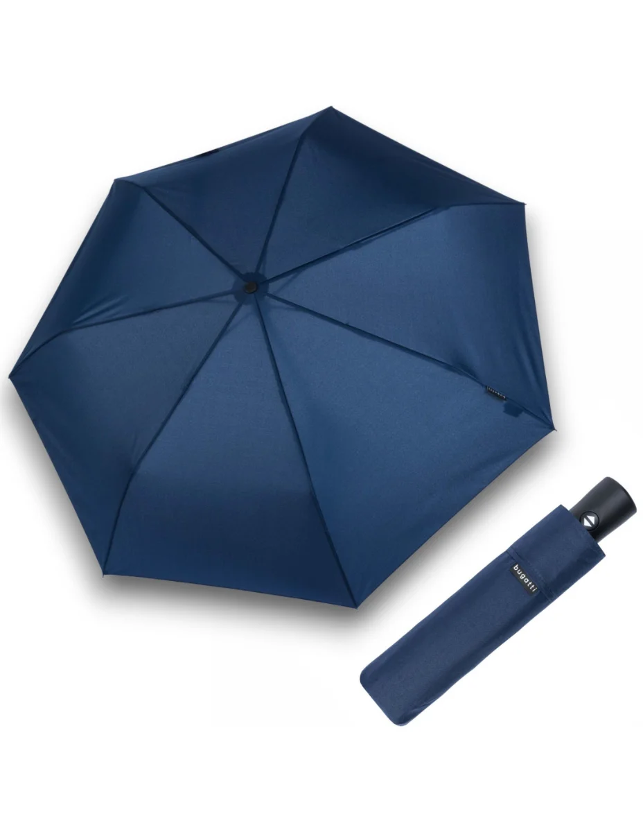 BUGATTI Buddy Duo - pánský plně automatický skládací deštník modrá 744363003BU