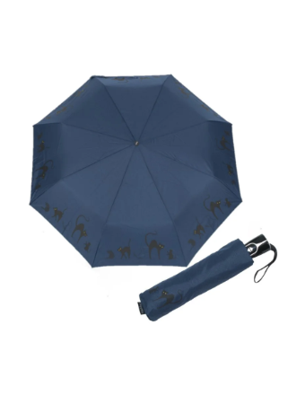 Obrázok z DOPPLER Fiber Magic Cats - dámský plně automatický deštník modrá