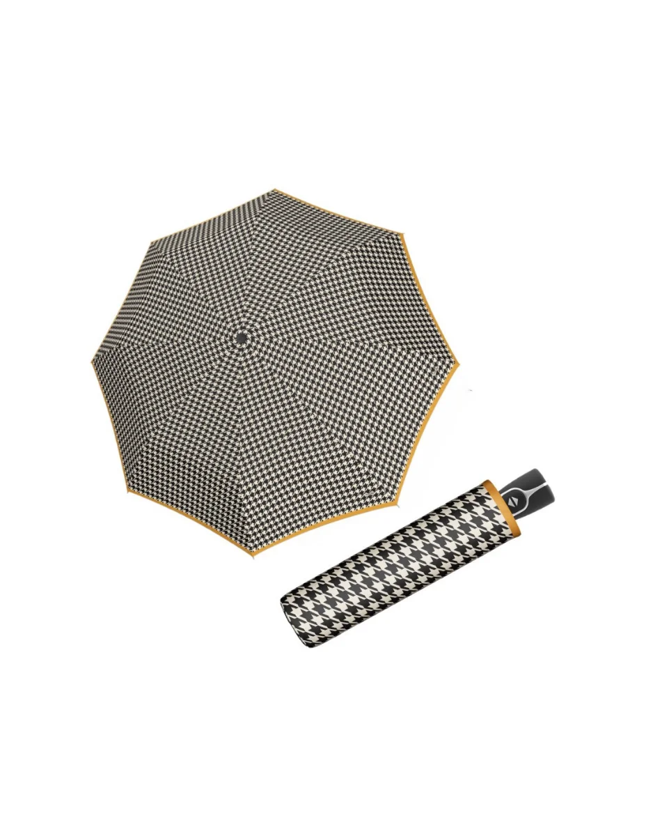 DOPPLER Fiber Magic ELEMENT – dámský plně automatický deštník šedá 7441465EL01