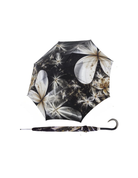 Obrázok z DOPPLER MANUFAKTUR Elegance Boheme Magnolia - dámský luxusní deštník s potiskem květů magnolie