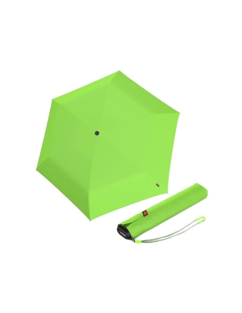KNIRPS US.050 NEON GREEN - lehký dámský skládací plochý deštník zelená 9500508394