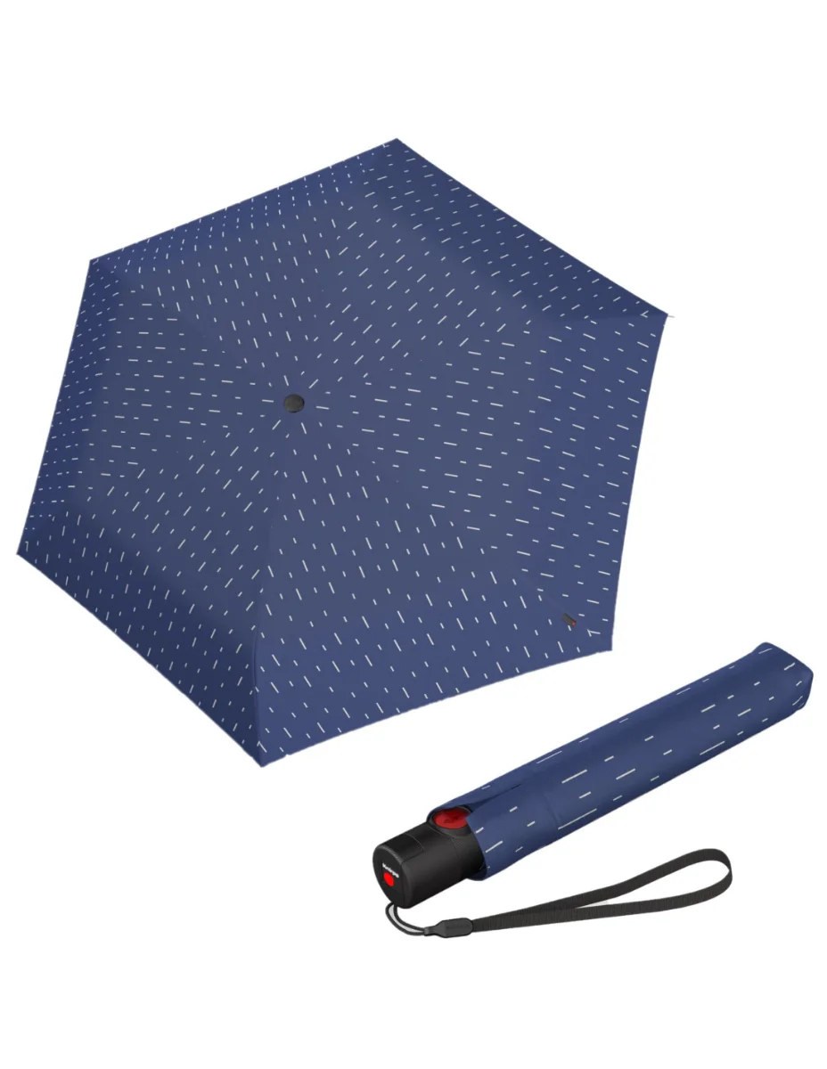 KNIRPS U.200 RAIN BLUE - elegantní dámský plně automatický deštník modrá 9522008473