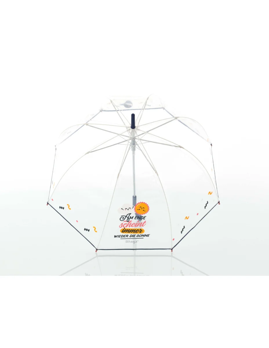 DOPPLER Kids Lang AC Transparent SUNSHINE - průhledný dětský holový deštník transparentní 77354MW02
